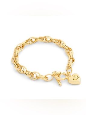 New Coach Gold plated  Link Bracelet Classic Chain Bracelet